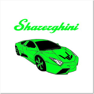 sharerghini green Posters and Art